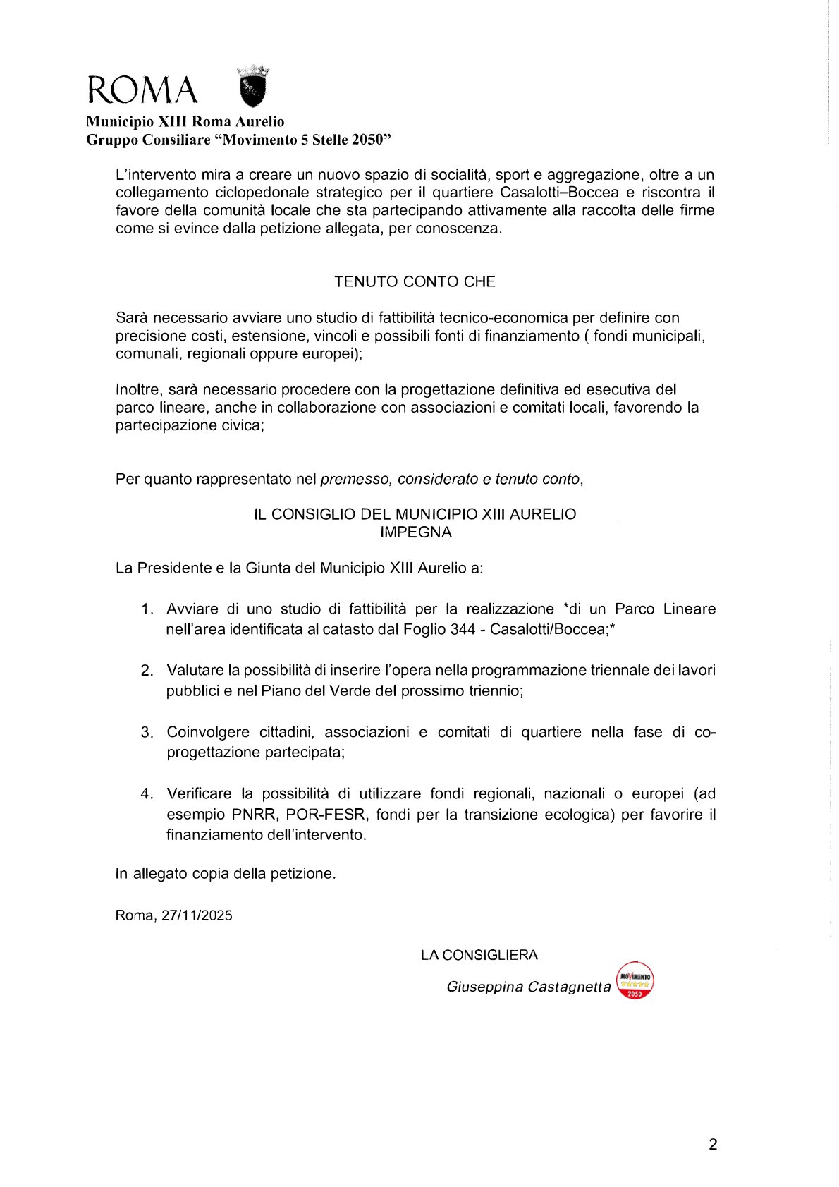 Pagina 2 Mozione